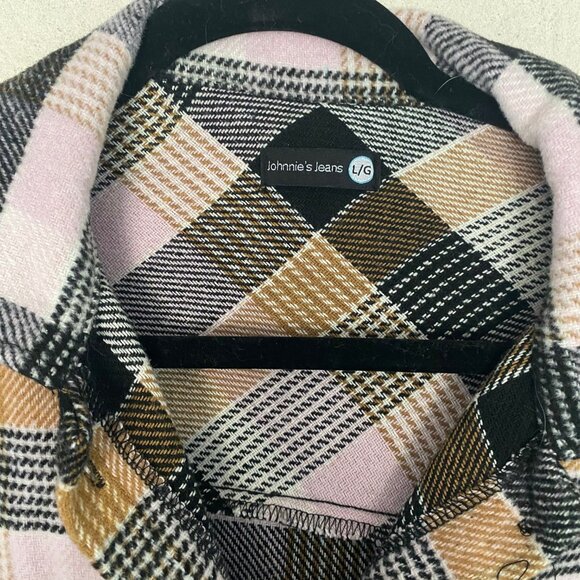 Johnnies Jeans Plaid Shacket - Picture 2 of 4